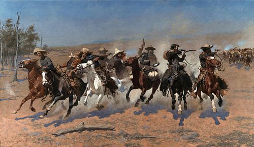 Un sprint dans la forêt, 1889
