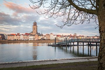 Zicht op Deventer vanaf de Worp van Meindert Marinus