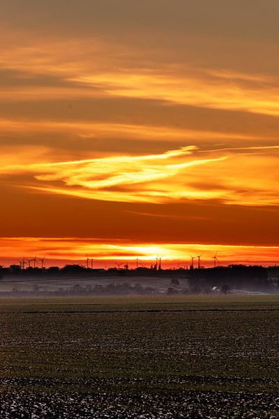 Coucher de soleil à la campagne par D.R.Fotografie