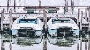 Tretboote auf der Alster