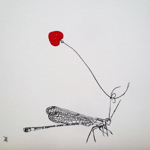HeartFlow Libelle par Helma van der Zwan