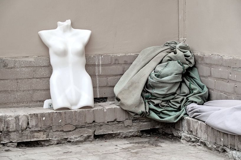 Een marktscène in Khiva, Oezbekistan. van Steve Van Hoyweghen