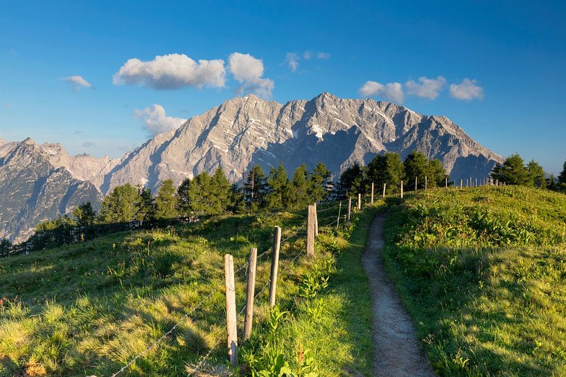 Watzmann east face sunrise by Dieter Meyrl