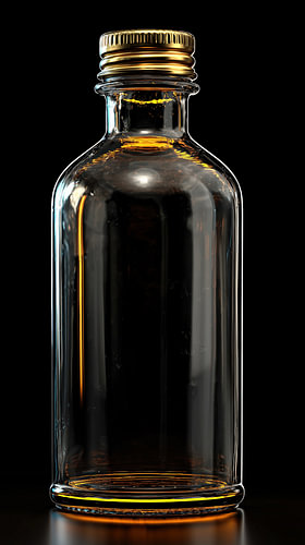 Glas met gouden accenten