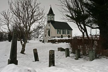 Kerkje in winterse sferen van Antwan Janssen