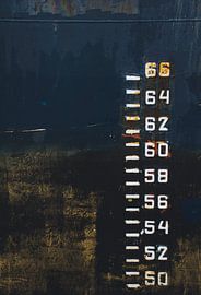 Détails de l'art du quai du port de bateaux. sur scheepskijkerhavenfotografie