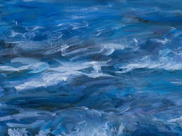deinende golven in de Noordzee van Paul Nieuwendijk