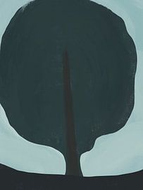 Minimalist Serene Tree by Little Dean