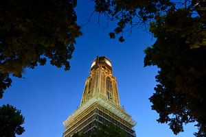 Eingerüsteter Domturm in Utrecht