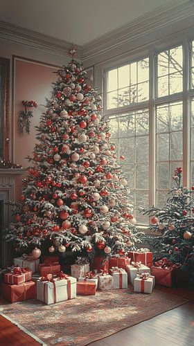 Arbre de Noël et cheminée