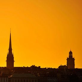Stockholm Old City, Gamla Stan Sunset - Sweden van Lars Scheve