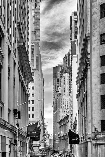 Wall Street NYC | Monochrom von Melanie Viola