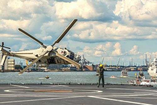NH90 helikopter demonstratie in Rotterdam