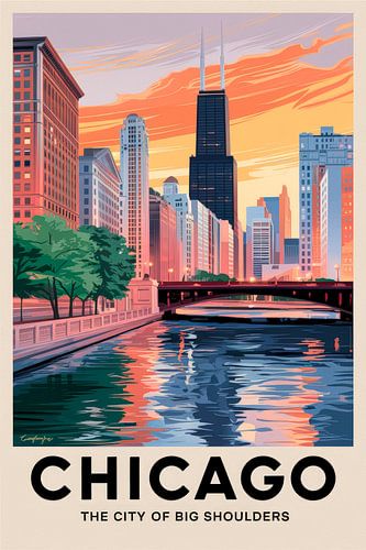 Chicago Vintage Reisposter