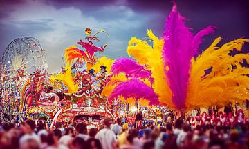 Carnavalsoptocht in Rio de Janeiro Illustratie van Animaflora PicsStock