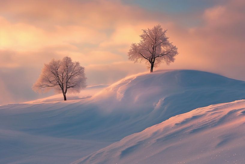 Deux gardiens dans la lumière du matin par fernlichtsicht