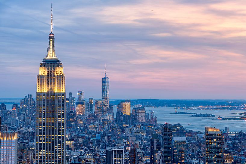 Manhattan from Top of the Rock (Rockefeller Center) par Mark De Rooij