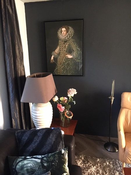 Customer photo: Queen Elizabeth of Bourbon, on canvas