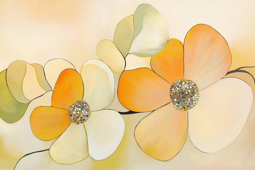 Bloemen abstract van Bert Nijholt