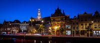 Stadtbild Haarlem mit der Großen Kirche von Arjen Schippers Miniaturansicht