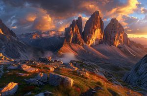 Sonnenkuss für die Dolomiten