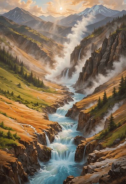 Valley of Geysers, Kamchatka Peninsula by Fukuro Creative