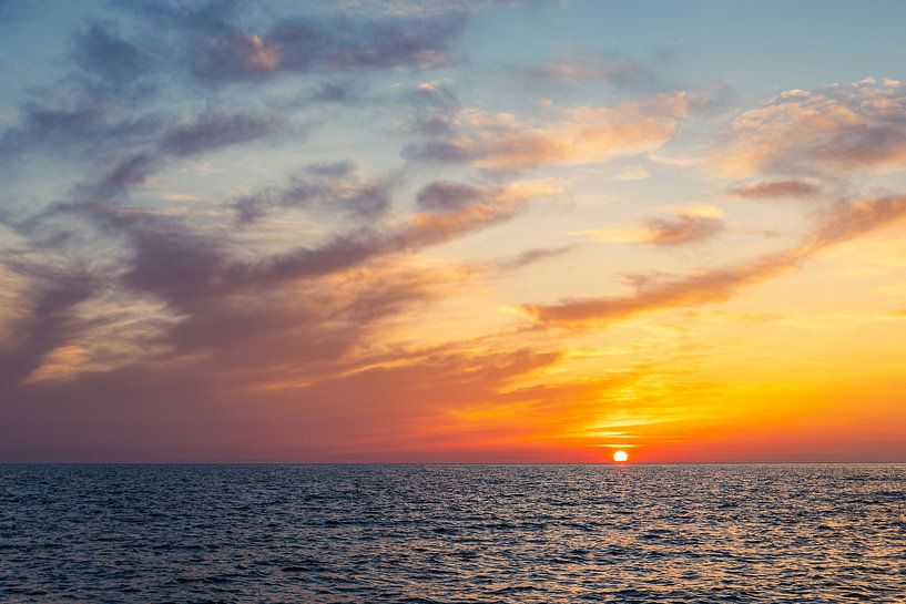 Sunset on the beach at Kloster on the island of Hiddensee by Rico Ködder