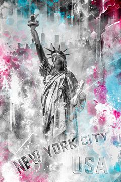 POP ART Statue of Liberty von Melanie Viola