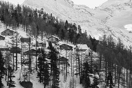 Zwitserse Alpen Saas-Grund von Yannick  van Loon