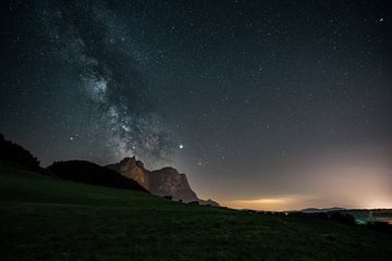 Melkweg in de Dolomieten