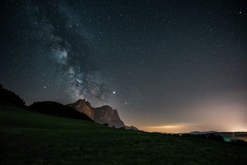 La voie lactée dans les Dolomites