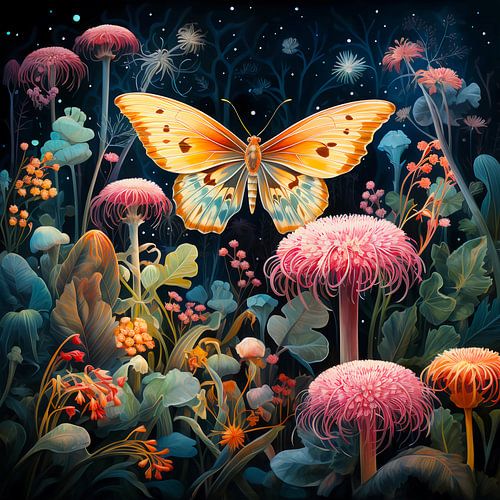 Nacht in het vlinderbos