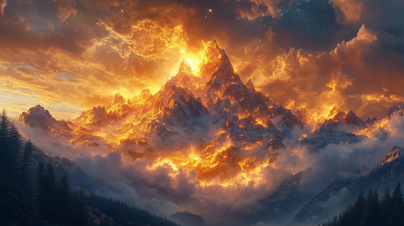 Erforschen Sie die majestätische Schönheit unseres stellaren Universums als AI Pcture von de-nue-pic