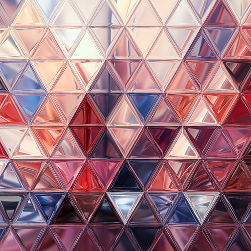 Mozaïek rood blauw #mozaïek