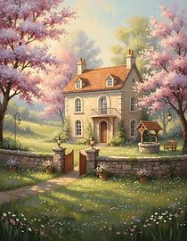 Aesthetic House by the Meadow by Regan Frederick