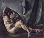 Naakt in studie, Vilmos Aba-Novák - 1921 van Atelier Liesjes thumbnail