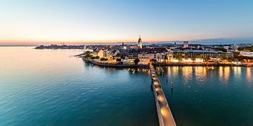 Panorama Friedrichshafen aan het Bodenmeer