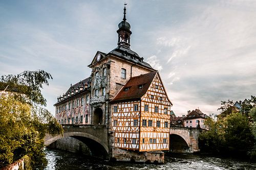 Bruggen stuurhuis in Bamberg Duitsland Beieren