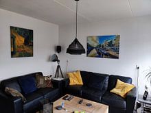 Kundenfoto: Gemälde Amsterdam: Amsterdamer Grachten im Stil Van Goghs von Slimme Kunst.nl, auf leinwand
