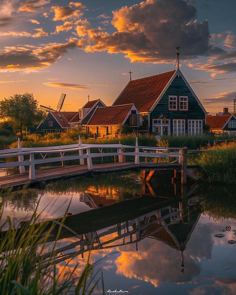 Stilstaand water van fernlichtsicht