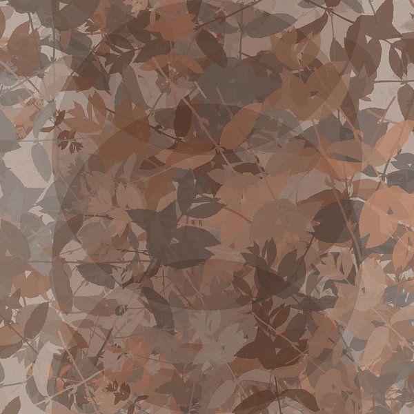 Botanische kunst in neutrale aardetinten nr. 2 van Dina Dankers