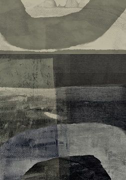 Das Gleichgewicht. Minimalistische Kunst in neutralen Farben. von Dina Dankers
