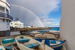 Doppelter Regenbogen auf Lanzarate