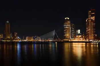 Skyline Rotterdam met Erasmusbrug