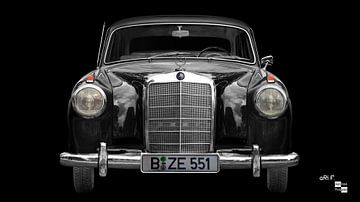 Mercedes-Benz 219 Ponton (W 105) in zwart van aRi F. Huber