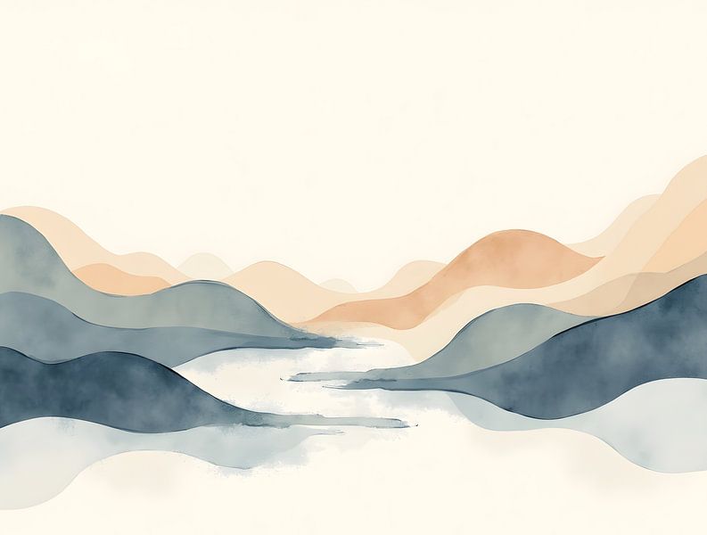 Quiet Currents - Minimalistische Stille von Manuela Dekkers
