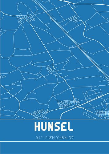 Blauwdruk | Landkaart | Hunsel (Limburg)