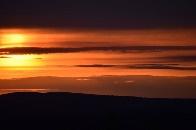 Un lever de soleil un matin d'automne par Claude Laprise