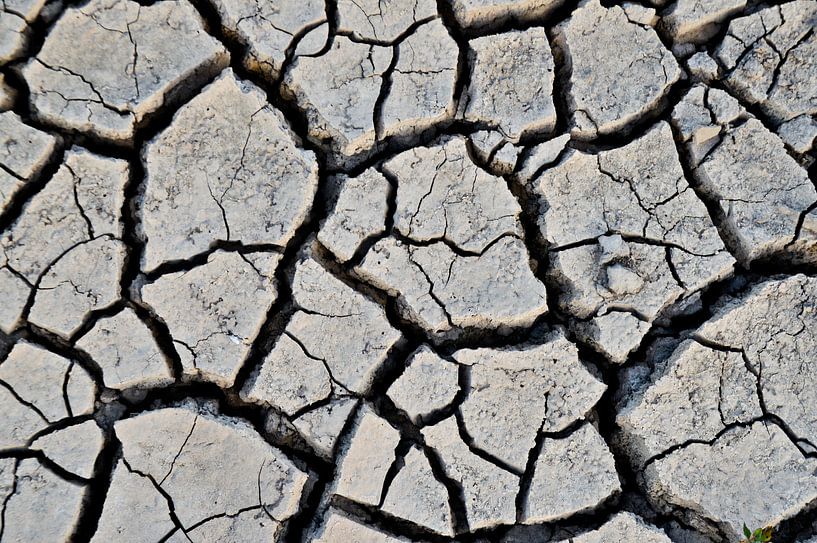 Cracked ground by Marieke van der Hoek-Vijfvinkel