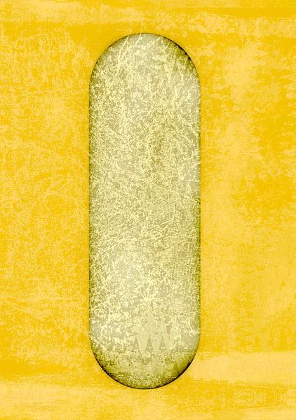 Japandi balance abstract in sunny colors by Mad Dog Art